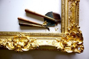 Rich and Davis Artisan Frame Makers freshly gilded ornamental frame restoration melbourne