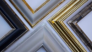 Rich and Davis Hand-Made Frames with Water-Gilded Finishes- Silver, Moon Gold and 23K Gold