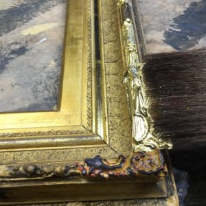 Rich and Davis Water-Gilt Repairs on Antique Frame Restoration