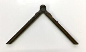 Dark bronze powder traditional frame small piecrust